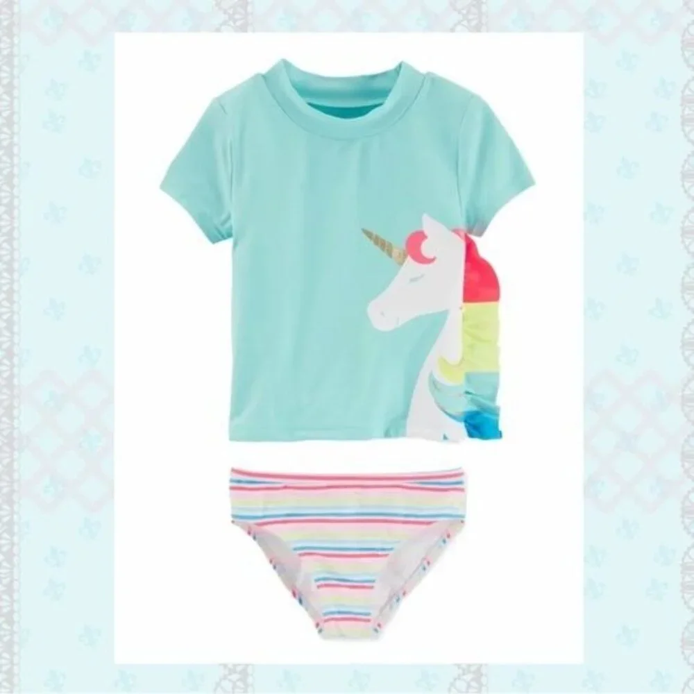 CARTER’S BABY GIRL SWIM SUITE 2-Pc Size 3 M (#5501)